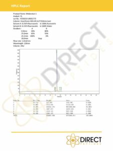 Melanotan 1 HPLC 2023 Certificates_DIRECT PEPTIDES (1)